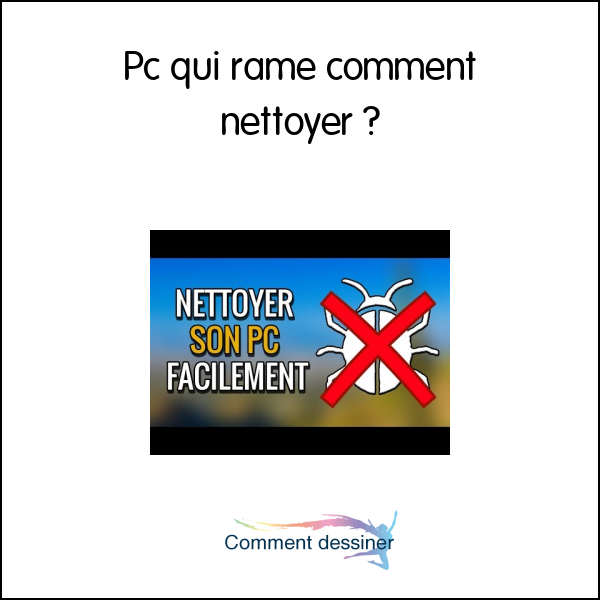 comment nettoyer ordinateur portable qui rame